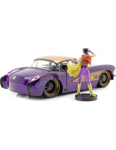 Jada Toys Chevrolet Corvette 1957 con figura Batgirl 1:24 2