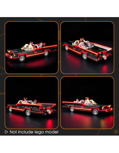 Kit de Iluminación LED LIGHTAILING para Lego 76328 Batmobile