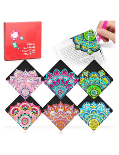 Kit de 6 Marcadores de Arte de Diamante CharySim Loto 6