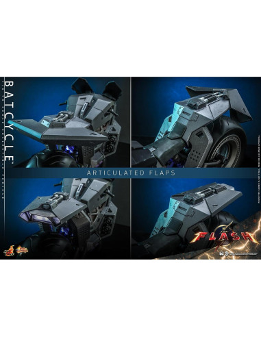 Bat Cycle Hot Toys La Flash 1/6 Vehículo a Escala 57 cm