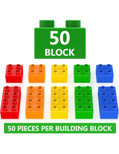 Bloques de Construcción WYSWYG 50 Piezas para Niños 3-5 Años 2