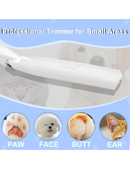 Cortapelos y Cortauñas Inalámbrico KIKETECH 3 en 1 Blanco