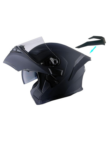 Casco Modular 1Storm HB89 Negro Mate L 57-58 CM