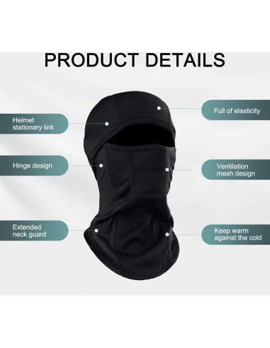 Máscara de Ciclismo Getfay para Otoño e Invierno 39.88x24.13cm