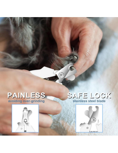 Cortapelos y Cortauñas Inalámbrico KIKETECH 3 en 1 Blanco