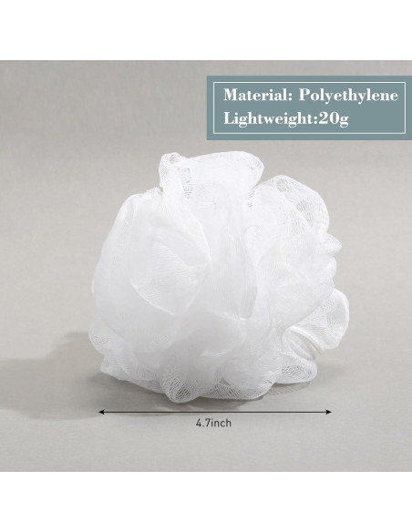 Esponjas de Baño Loofah Sunnyray 200 Pcs Suaves 20g Blancas