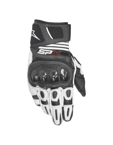 Guantes de Motocicleta Alpinestars SPX AC V2 L Negro/Blanco