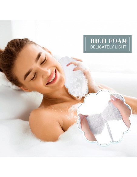 Esponjas de Baño Loofah Sunnyray 200 Pcs Suaves 20g Blancas