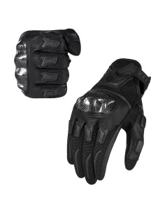 Guantes de Motociclismo ILM GST301 Negro Mediano Táctiles