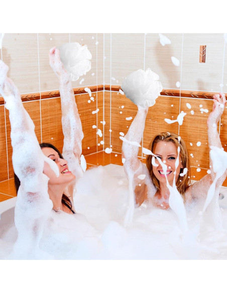 Esponjas de Baño Loofah Sunnyray 200 Pcs Suaves 20g Blancas