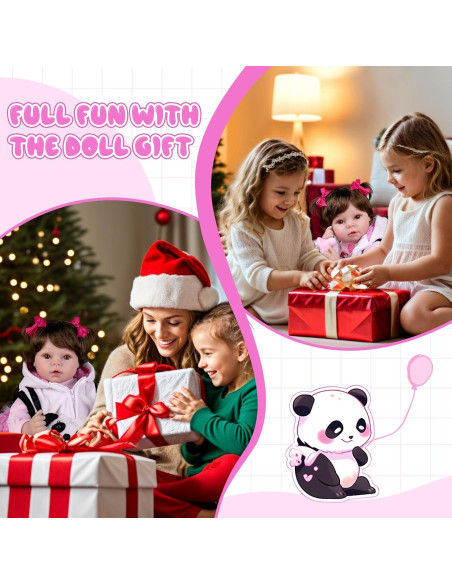 Muñeca Aori Reborn Bebé Realista 55.88 cm con Accesorios