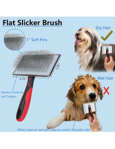 Cepillo de Aseo 5 en 1 EAFBAO para Perros Grandes y Gatos 2