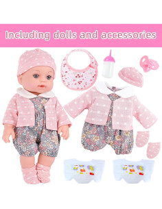Muñeca Bebé Realista UZIDBTO 30 cm con Accesorios 2