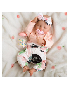 Muñeca Reborn Realista Kdudgso 45 cm Cuerpo Completo Vinilo