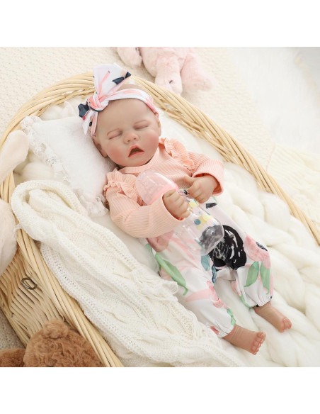 Muñeca Reborn Realista Kdudgso 45 cm Cuerpo Completo Vinilo