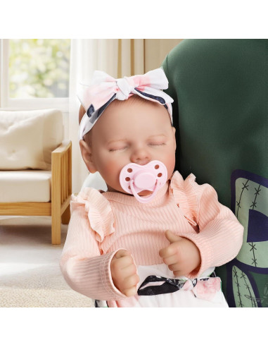 Muñeca Reborn Realista Kdudgso 45 cm Cuerpo Completo Vinilo