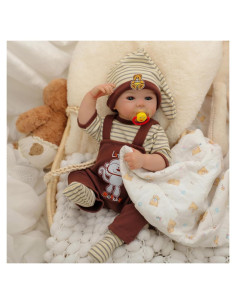 Muñeca de bebé renacida Kdudgso 50.8 cm con accesorios