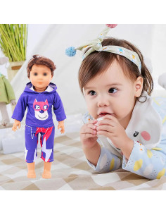 SOTOGO 7 Conjuntos Ropa Muñeca 40-46 cm Accesorios 2