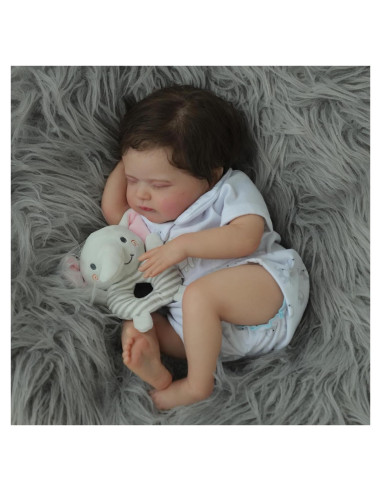 Muñeca Reborn Realista CHAREX 46 cm con Cuerpo Pesado