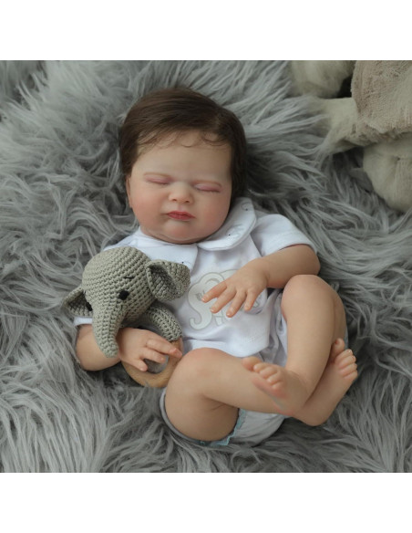 Muñeca Reborn Realista CHAREX 46 cm con Cuerpo Pesado