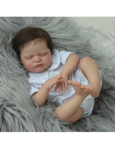 Muñeca Reborn Realista CHAREX 46 cm con Cuerpo Pesado