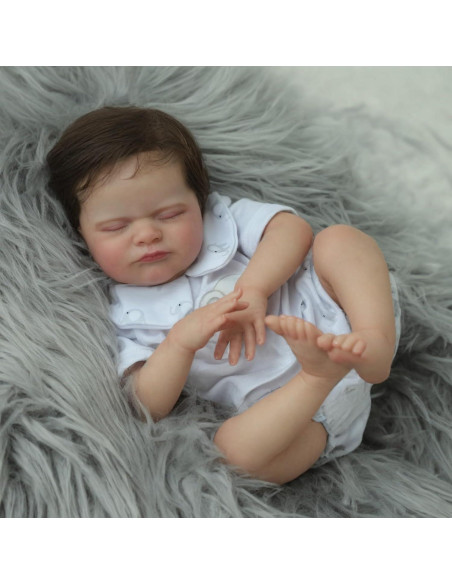 Muñeca Reborn Realista CHAREX 46 cm con Cuerpo Pesado