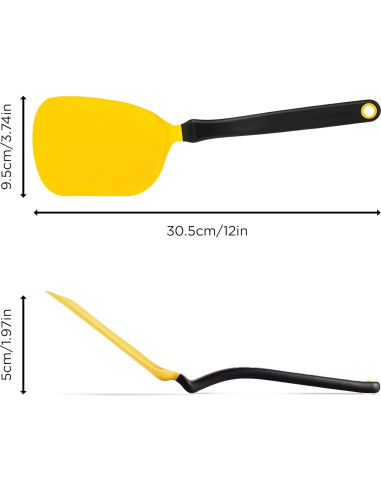 Espátula Antiadherente Dreamfarm Chopula 30.48 cm Amarillo