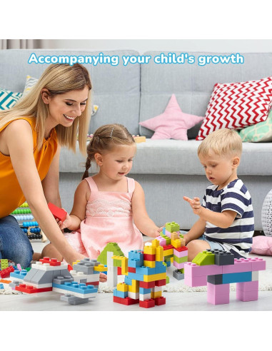 Bloques de Construcción WYSWYG 1200 Piezas 12 Colores