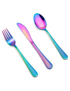 Set de Cubiertos para Niños LIANYU 12 Piezas Acero Inoxidable