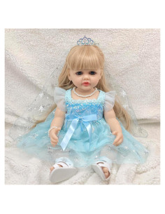 Muñeca Bebé Realista JURONG 55.88 cm Silicona Completa