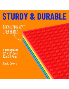 Placas Base Apilables Strictly Briks 4 Pack 25,4 cm 2