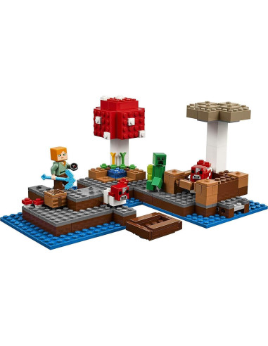 LEGO Minecraft Isla de los Hongos 21129 Aventura Modular