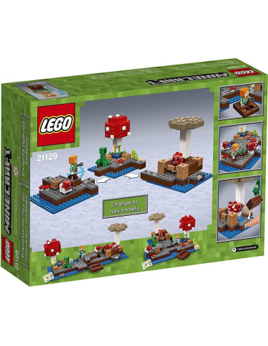 LEGO Minecraft Isla de los Hongos 21129 Aventura Modular