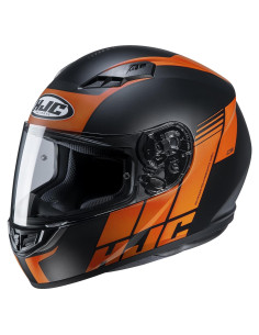 Casco HJC CS-R3 Mylo Negro/Naranja XS - Ligero y Aprobado D.O.T.