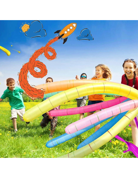 100 Globos Cohetes NYDREAM + 1 Bomba Infladora Fácil