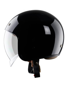 Casco de Motocicleta Royal M139 3/4 Negro Brillante XL 2