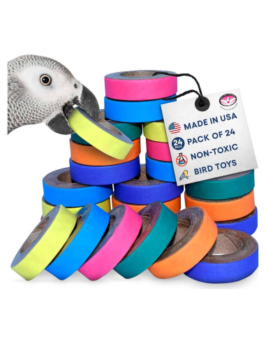Juguetes para Aves Super Bird Creations Fatty Bagels 24 Pzas