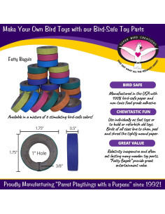 Juguetes para Aves Super Bird Creations Fatty Bagels 24 Pzas 2