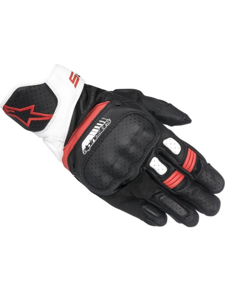 Guantes de Motocicleta Alpinestars SP-5 XL Negro/Blanco/Rojo Guantes de Motocicleta Alpinestars SP-5 XL Negro/Blanco/Rojo