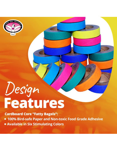 Juguetes para Aves Super Bird Creations Fatty Bagels 24 Pzas