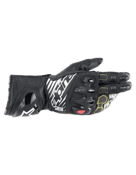 Guantes de Motocross Alpinestars GP Tech V2, M, Negro/Blanco