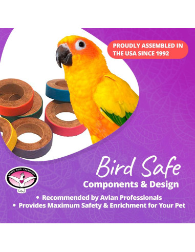 Juguetes para Aves Super Bird Creations Fatty Bagels 24 Pzas