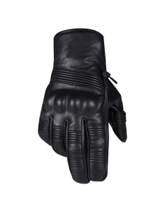 Guantes de Cuero Jackets 4 Bikes G182 Negros para Motocicleta