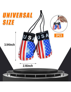 Guantes de Boxeo Mini Kewucn para Espejo de Coche PVC 2