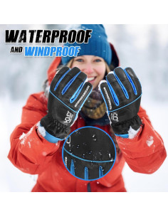 Guantes de Trabajo Aislados HANDLANDY Impermeables Talla Grande 2