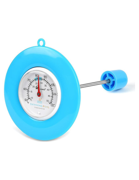 Termómetro Flotante de Piscina SPOROLWE 1.68" PVC Resistente