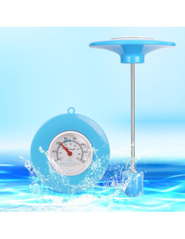 Termómetro Flotante de Piscina SPOROLWE 1.68" PVC Resistente