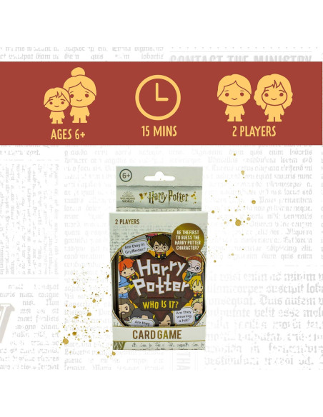 Juego de Adivinanza Harry Potter Paladone 72 Tarjetas