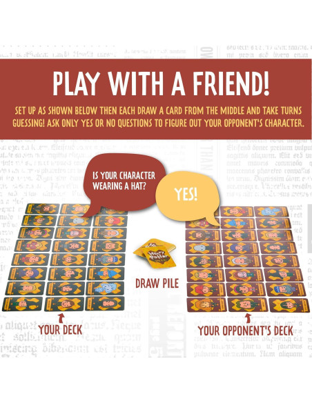 Juego de Adivinanza Harry Potter Paladone 72 Tarjetas