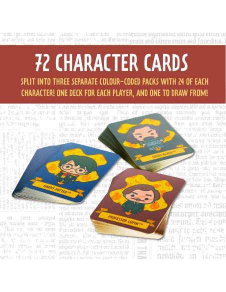 Juego de Adivinanza Harry Potter Paladone 72 Tarjetas